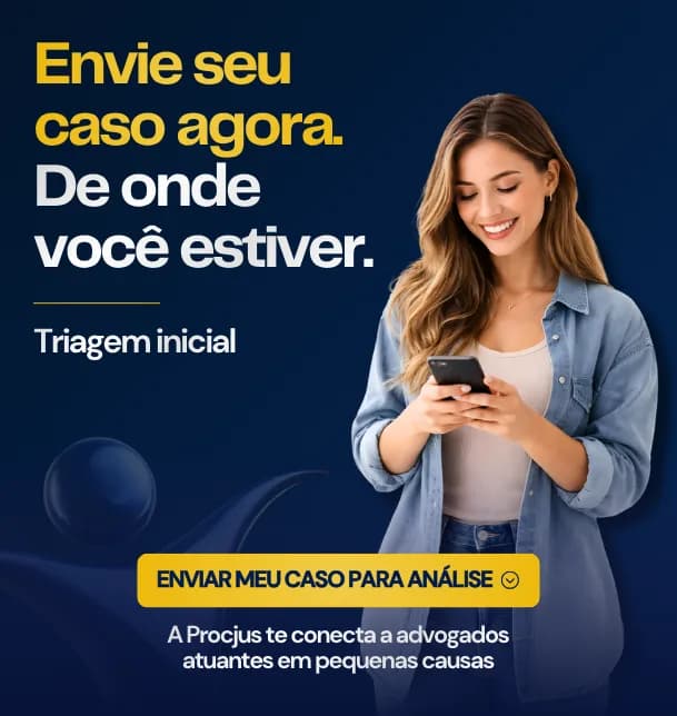 Envie seu caso agora, de onde estiver. Resolva sem sair de casa | Procjus